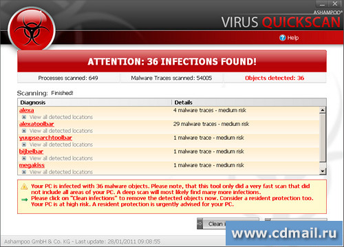 �������� Ashampoo Virus Quickscan Free