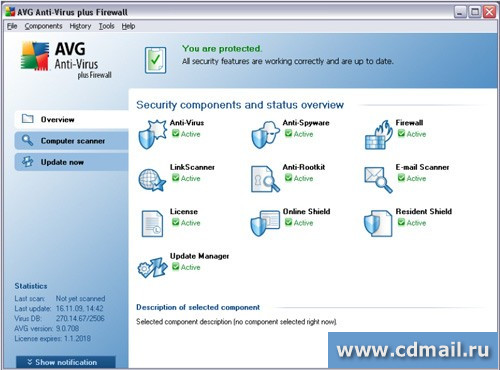 �������� AVG Anti-Virus & Firewall