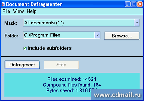 �������� Document Defragmenter